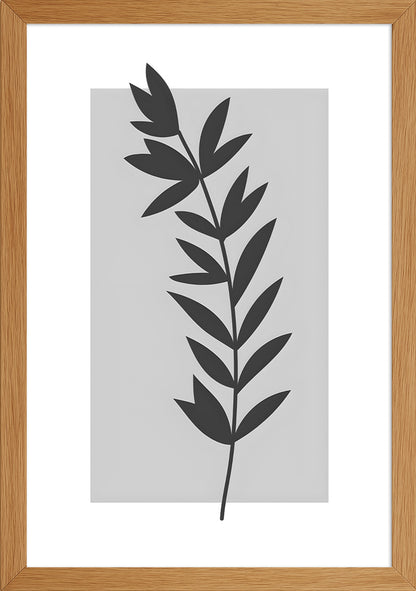 Çizgisel Yapraklar Posteri-1