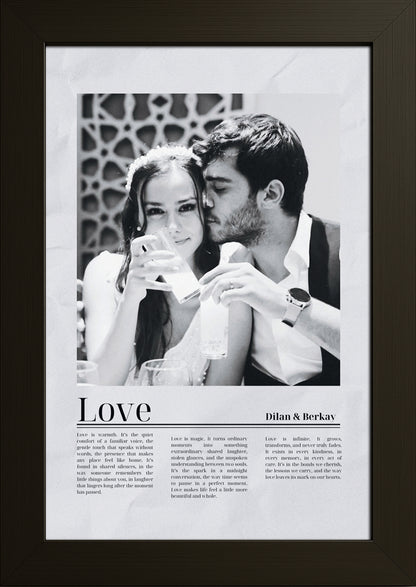 kişiye özel (love) poster