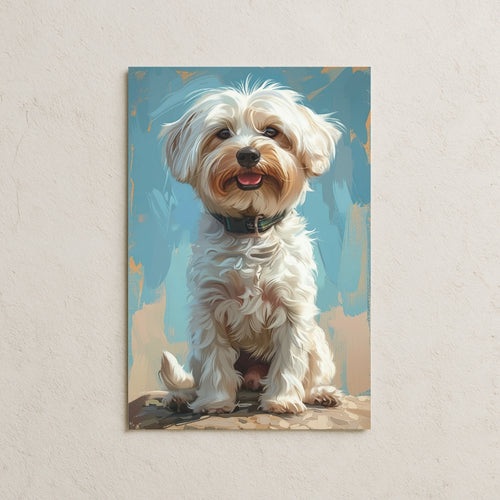 Yağlı Boya Köpek Posteri-3