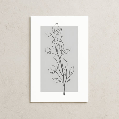 Çizgisel Yapraklar Posteri-2