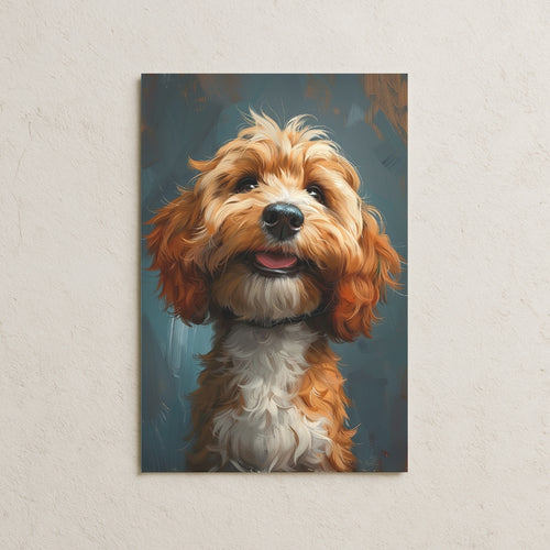 Yağlı Boya Köpek Posteri-4