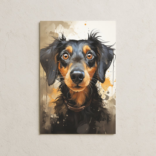 Yağlı Boya Köpek Posteri-2