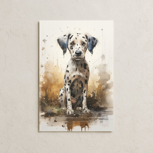 Yağlı Boya Köpek Posteri-1