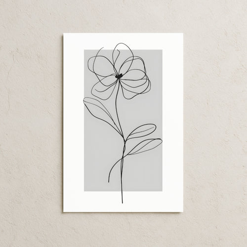 Çizgisel Yapraklar Posteri-3