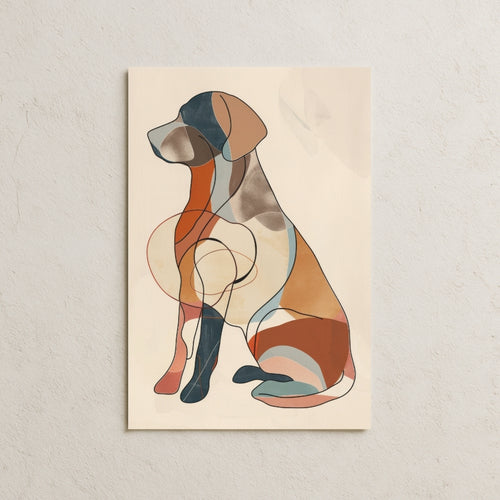 2 Boyutlu Çizim-Köpek Posteri-2