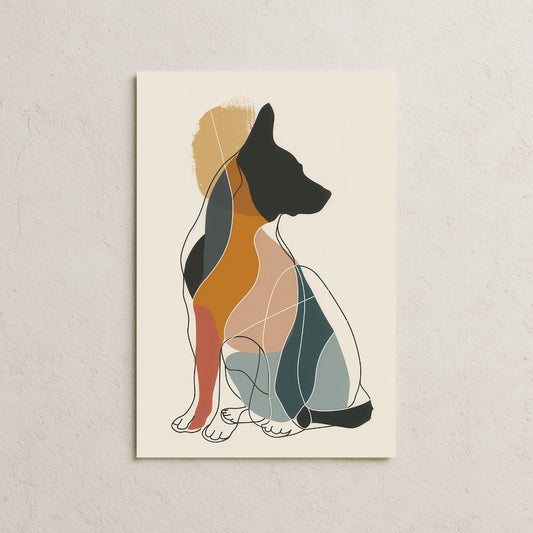 2 Boyutlu Çizim-Köpek Posteri-3