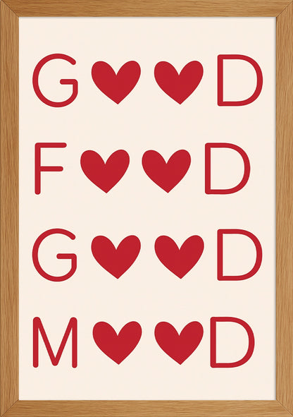 Good Food Good Mood Posteri