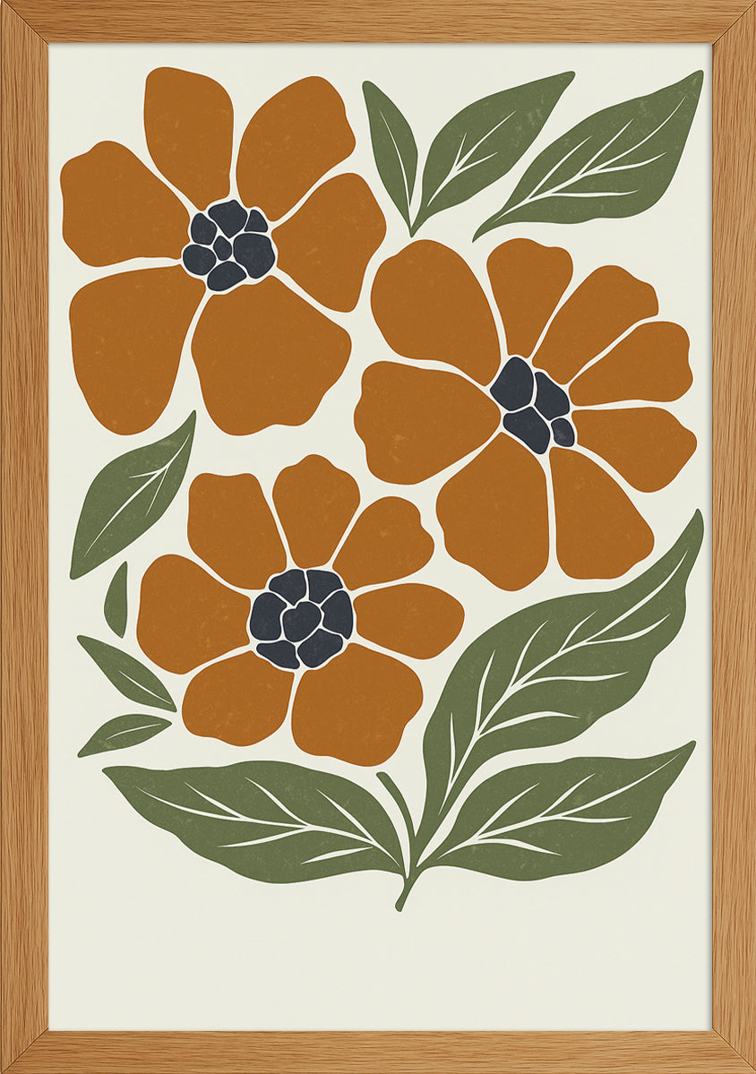 Renkli Çiçekler Posteri-2