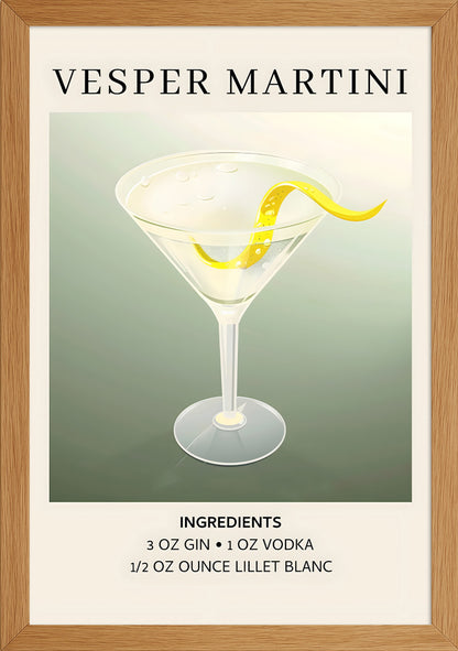 Vesper Martini Posteri