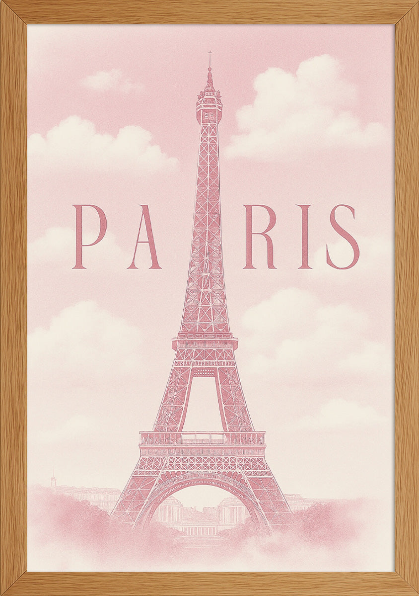 Pembe Tonda Paris Posteri
