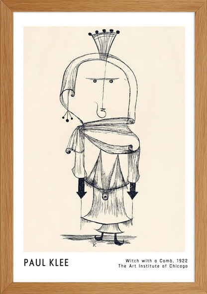 Paul Klee - Witch With A Comb, 1922 Posteri