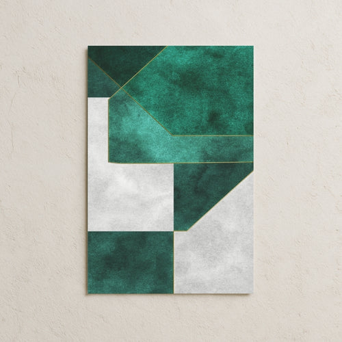 Yeşil Tonda Motifler Posteri-2