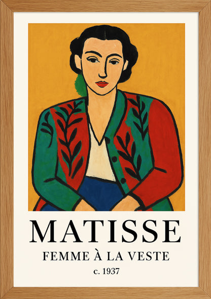 Matisse Femme A La Veste Posteri