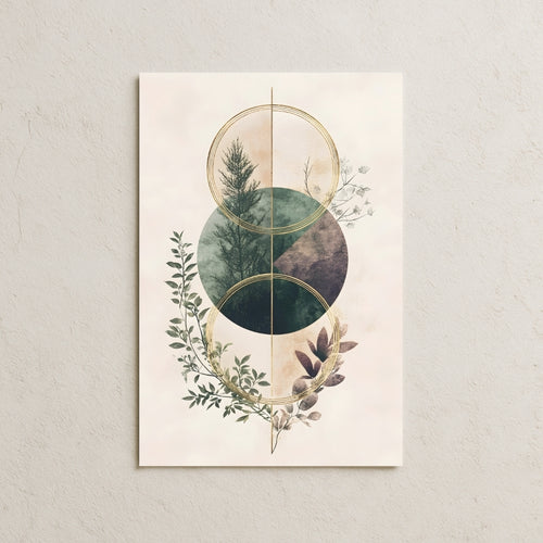 Soft Renkler ve Dairesel Formlar Posteri-2