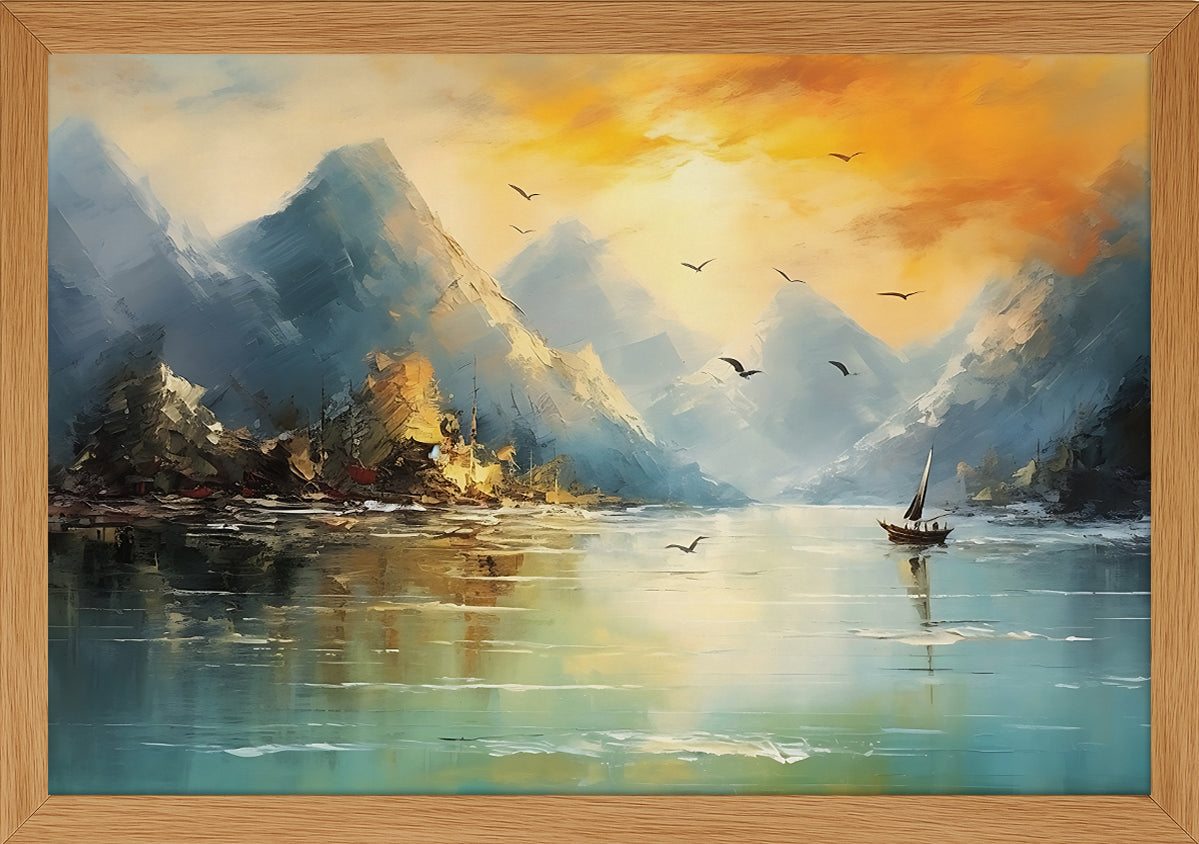 Yağlı Boya Manzara Posteri