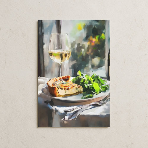 Beyaz Şarap Yağlı Boya Posteri